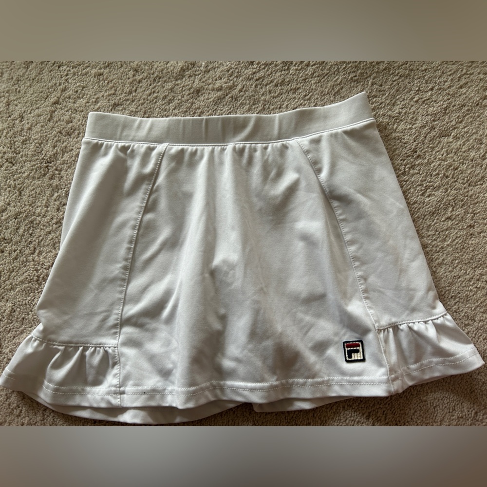 Fila Girls White Tennis Skort Size Large (12-14)